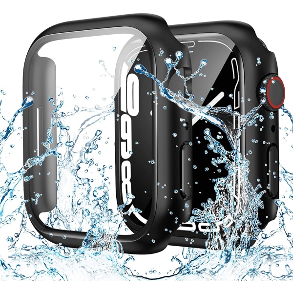 Vattentätt case Designat för Apple Watch 38 mm Black 38 mm