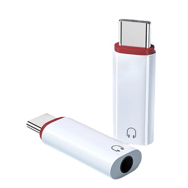 3,5 mm hun til Type C han adapter til bog
