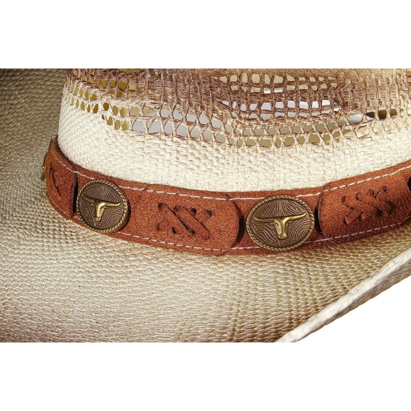 Western Outback Cowboyhatt Herr Dam Stil Halm Filt Western Bull