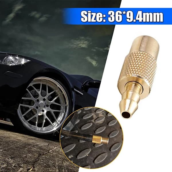 Modificer Auto Kobber Luftpumpe Chuck Clip Inflator Ventilforbindelse