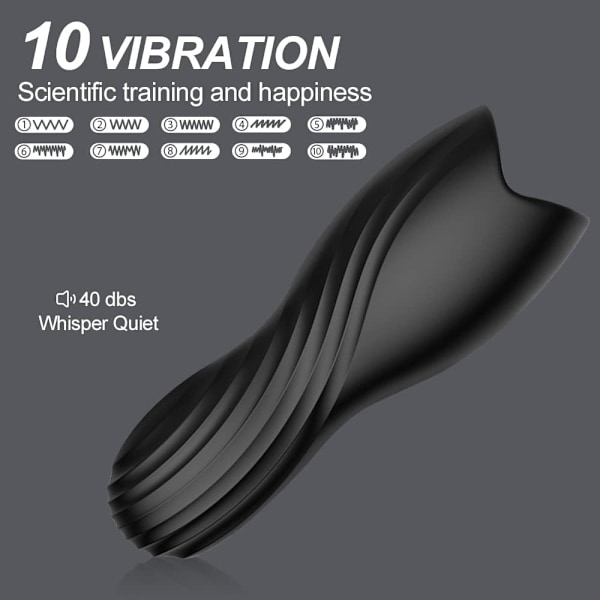 2025 Senaste Modell 10 lägen svart vibrator Sexleksak Masturbator
