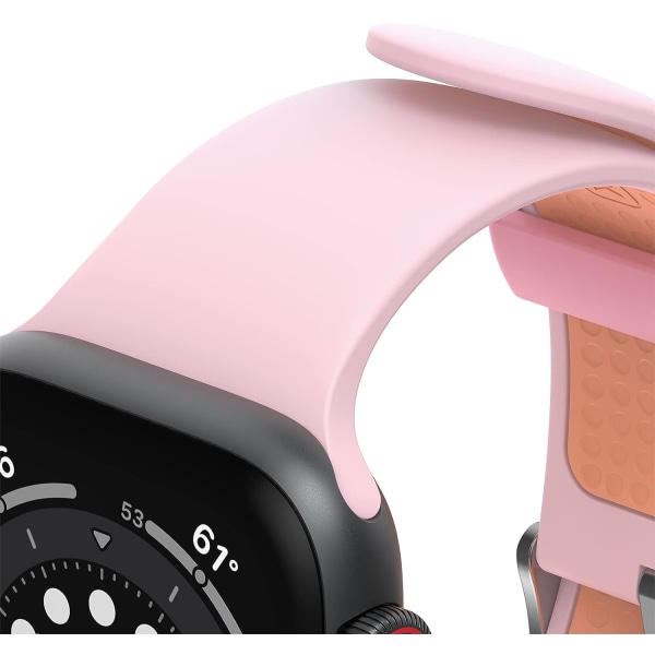 Heldagsband för Apple Watch 42mm/44mm/45mm Pink/Orange 42/44/45mm