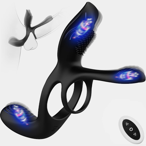 2025 Senaste Modell Vibrator för par, vibrerande ring 3 i 1