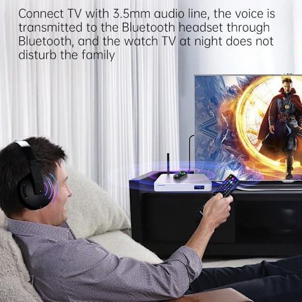 Trådløs Bluetooth-sender/mottaker håndfri AUX