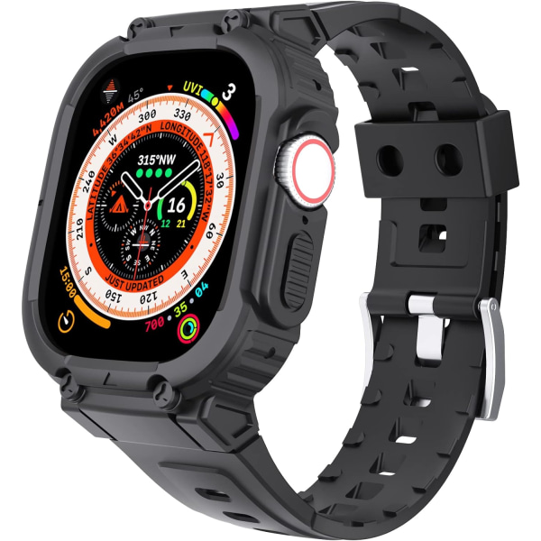 Case med band Kompatibel med Apple Watch Ultra 49 mm band, robust