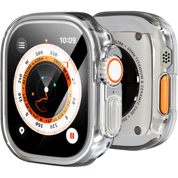 [2-pack] case som är kompatibelt med Apple Watch Ultra Clear 49mm