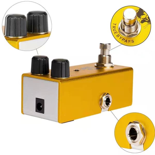 2025 Senaste Modell Elektrisk Gitarr Effekter Pedal Mini Enkel Typ DC 9V True Bypass Utrustad med USB5V till 9V boost-kabel Analog Chorus