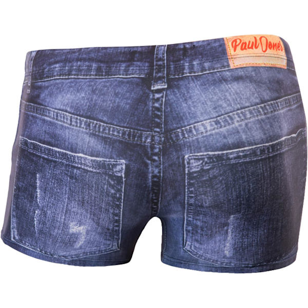 2025 Senaste Modell Herr Badbyxor Denimtryck Strandbadkläder Baddräkt Bikini Trosor Indigo X-Large