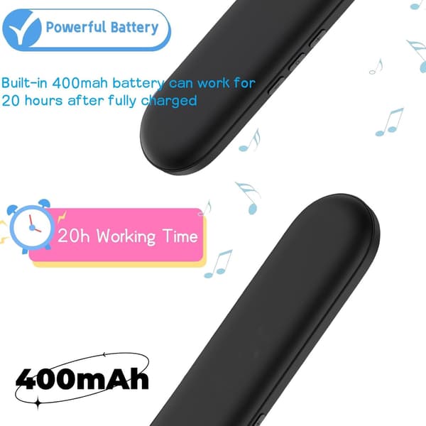 2025 Seneste Model Under Pude Højttaler Bluetooth, Mini Bone Conduction Højttaler, Bluetooth Sleep Headphones med Display til Sovende, Sov