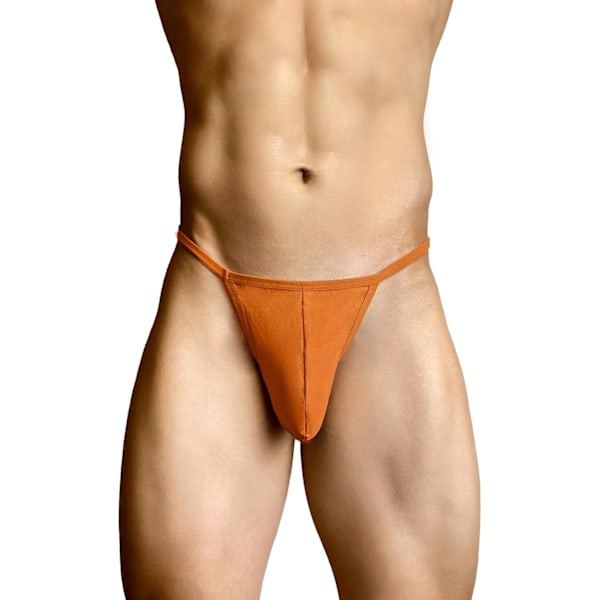 2025 Senaste Modell Jock Strap Herr Tanga Underkläder G-String Bomull Andningsbara Kalsonger för Manliga Atletiska Stöd 2st - grön & Orange