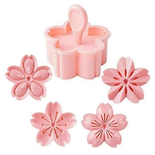 Sakura Blomsterkakeformsett - 4 stk