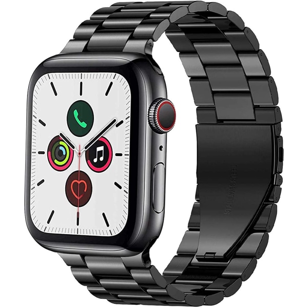 Ersättning för Apple Watch-armband 38mm 40mm 42mm 44mm 3 blades Black 38mm/40mm/41mm