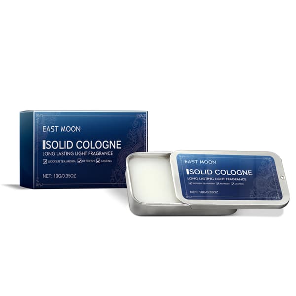 Solid parfume til mænd (cologne) Bærbar solid parfume, langvarig duft, forfriskende og ikke-klæbrig.