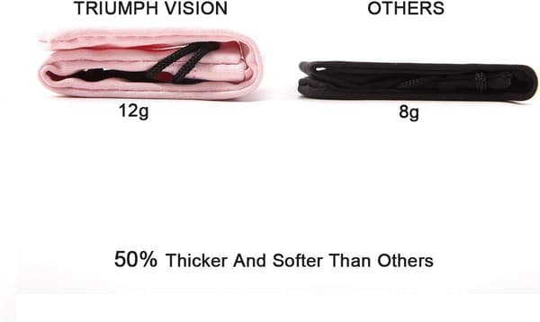 Blød brillepose 3-pak - Pose til briller Mikrofiber skærmrensepose