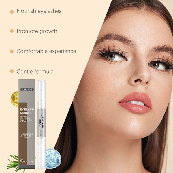 2025 Senaste Modell Mascara Böjer Ögonfransarna Skonsamt Återfuktar Dagligen Naturlig, Långvarig Och Kladdfri Mascara