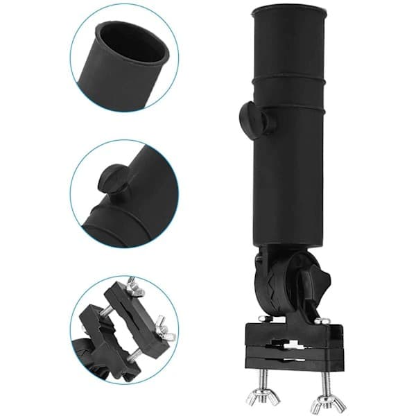 Sort golfvogn paraplyholder
