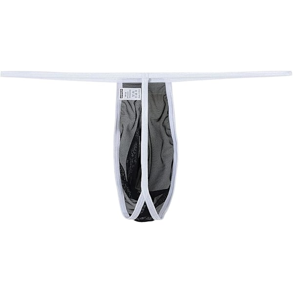 2025 Senaste Modell Mini T-Back Kalsonger Män Sexig Bikini String Trosa Mesh Genomskinliga Underkläder Bulpåse