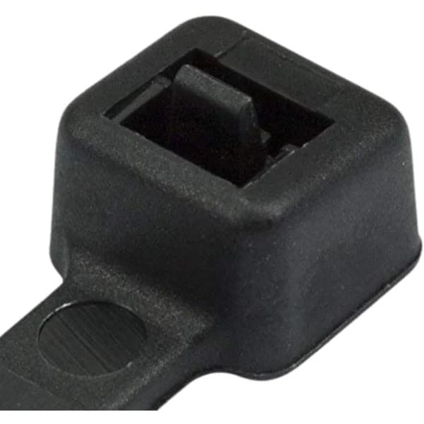 100-pak kabelbindere, sort, 150 mm x 3,6 mm, højkvalitets plastikkabelbindere