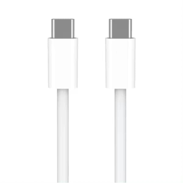 2-pack iPhone 15 / iPhone 16 Laddare - USB-C till USB-C Kabel - 1 m - Laddning & Synkronisering - Vit vit