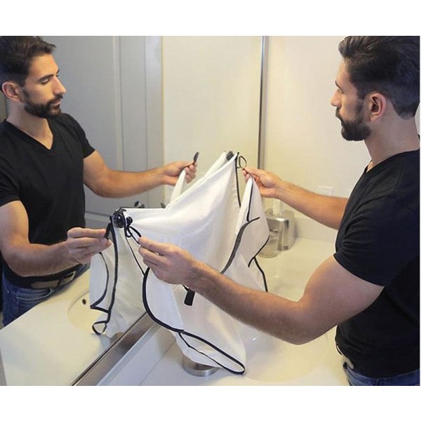 Rakförkläde för män Skäggsamlare Enkel badrumsrengöring Hårvårdsverktyg present