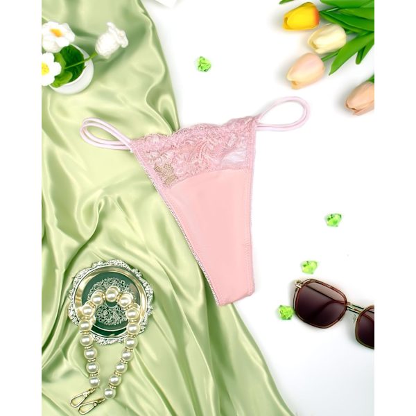 2025 Senaste Modell Sexiga Dam Trosor Underkläder G-String T-rygg Låg Midja Hipster Trosor A Kt259-rosa Stor