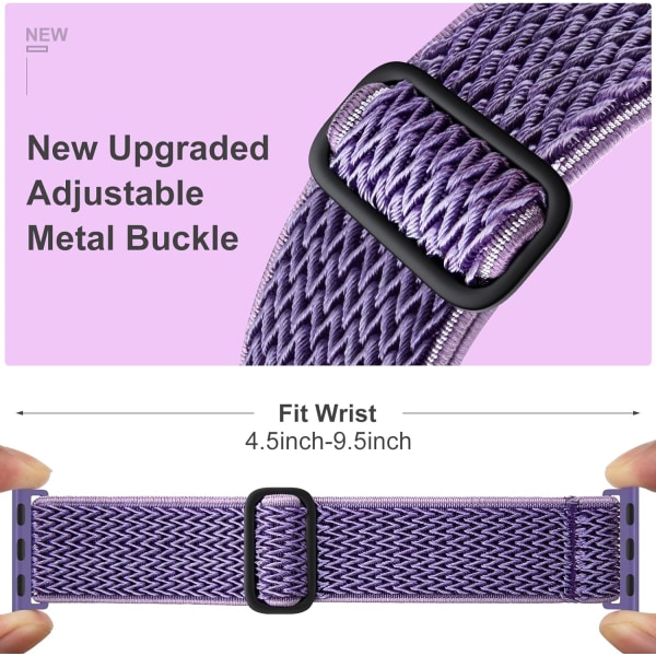 Stretchigt Armband Kompatibelt med Apple Watch Band 38mm 40mm 41mm