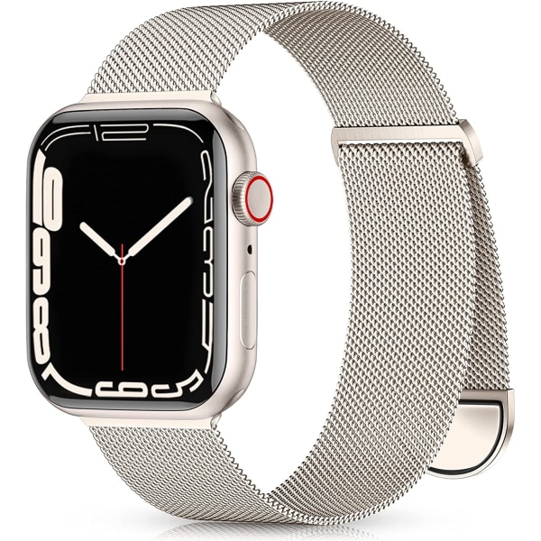 Metallband kompatibel med Apple Watch-band 40mm 38mm 41mm Starlight 38/40/41mm