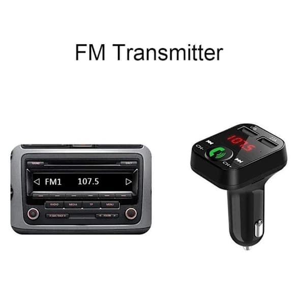 -sender X10 med Bluetooth Håndfri 4 i 1 Sort Sort