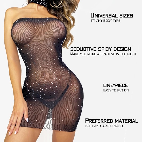 2025 Senaste Modell Sexiga Underkläder för Kvinnor Stygga Fisknätsunderkläder Set Bodysuit Outfits Teddy Babydoll Erotiska Nät Damkläder B