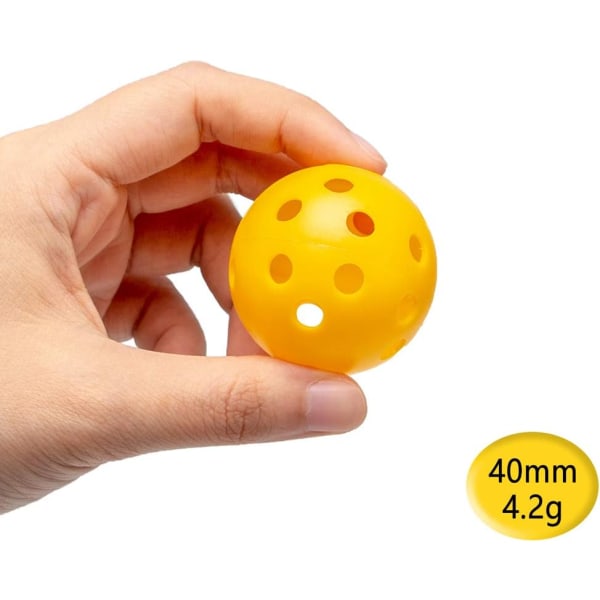 Air Flow Hollow Practice-golfbollar - Plast-golfbollar för svingträning (12-pack)