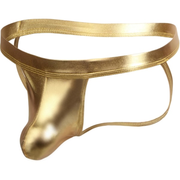 2025 Senaste Modell Herr Sexig Stringkalsong Underkläder Jockstrap Kalsonger Metalliska Underkläder med Påse Jock Straps Lingerie för Män Passar 6-12 Go