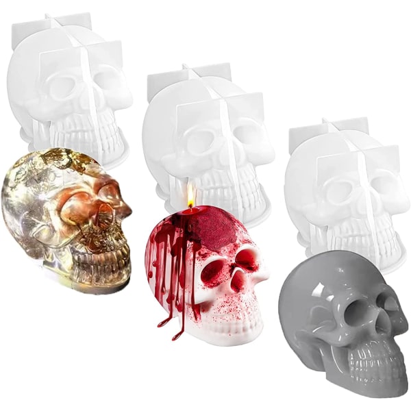 Skapa häpnadsväckande hartskalleskapelser med vår premium skull 3pcs