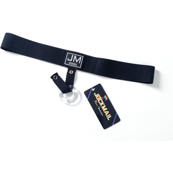 2025 Senaste Modell Herr Jockstrap Sexiga Underkläder Stretch Sömlösa Atletiska Stöd med Avtagbara Underkläder 2-pack Svart+svart Medium
