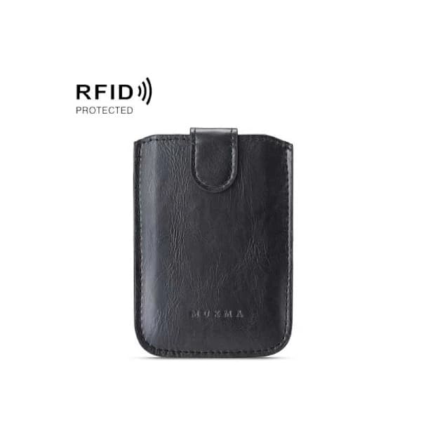 Itsekiinnittyvä RFID-korttipidike matkapuhelimeen - Musta