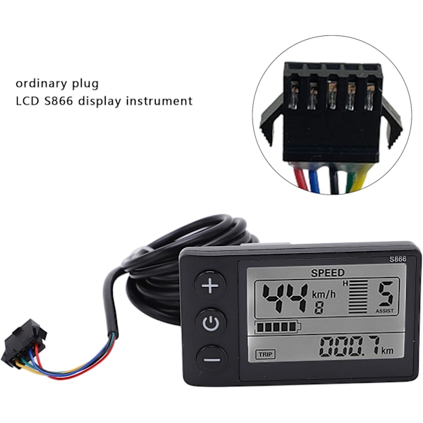 Elcykel EN06 LCD-display med USB-ström