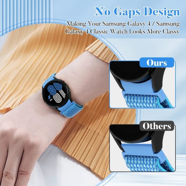 No Gap Bands kompatibla med Galaxy Watch 6 Band/ Watch 6 Classic