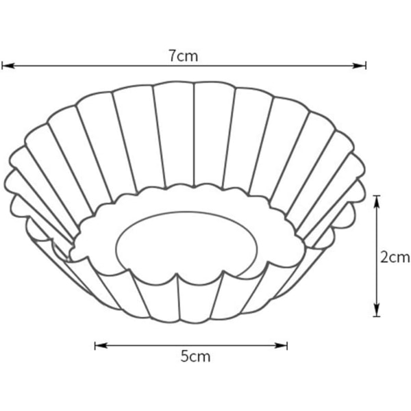 Kakaform Non-Stick Äggpaj Cupcake Cookie Form