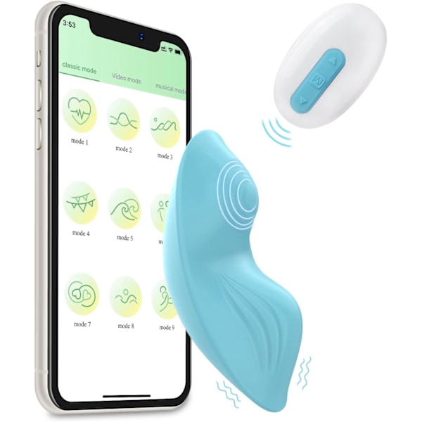 2025 Senaste Modell Ergonomisk Passform App & Fjärrkontroll Bärbar Vibrator