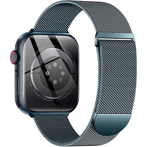 Metallband Kompatibelt med Apple Watch Band 40mm 38mm 41mm Light Blue 38/40/41mm