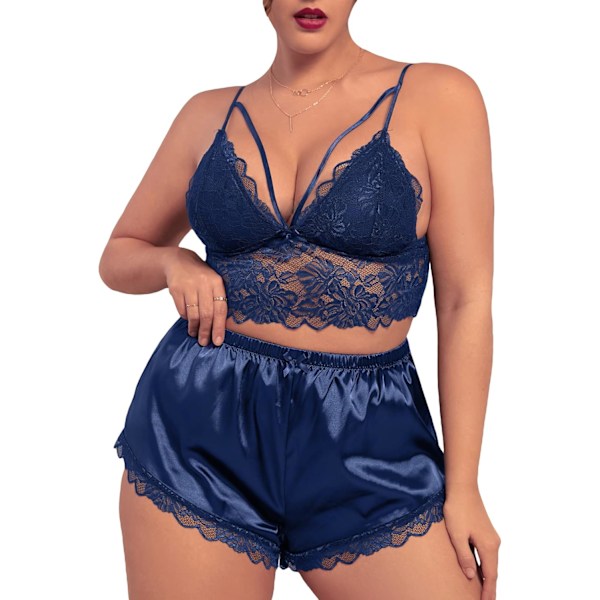 2025 Senaste Modellen Dam Plus Size Sexiga Underkläder Jordgubbsnät BH och Trosa Alla Hjärtans Dag Present Underkläder för Kvinnor