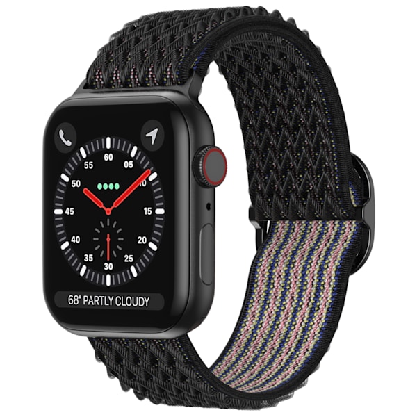 Passar Apple Watch Band Apple Iwatch8 Vågmönster black 1 42/44/45/49MM