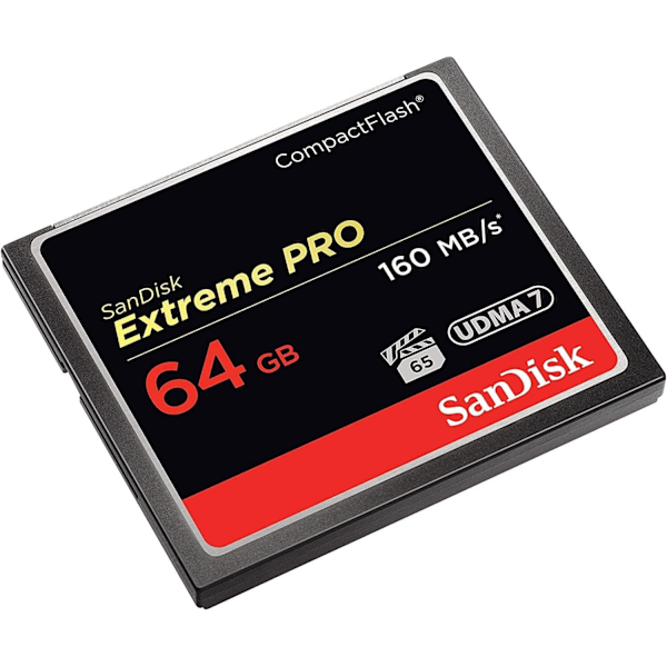 2025 Senaste Modell 64GB Extreme PRO Compact Flash Minneskort UDMA 7 Hastighet Upp Till 160MB/s - SDCFXPS-064G-X46 Svart 64GB
