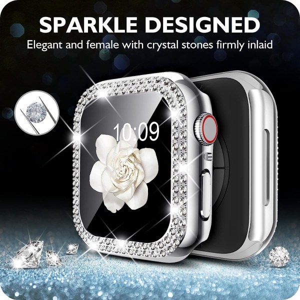 Kompatibel för Apple Watch Case Bumper Cover Ultra Series 8 7 6 5 4 3 5-Pack 1 45mm