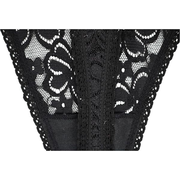 2025 Senaste Modell Spetstrosor för Kvinnor Plus Size Sexiga Underkläder T-Rygg Stretch Damtrosor Underkläder 5/6/10 Pack Svart*5 X-Large