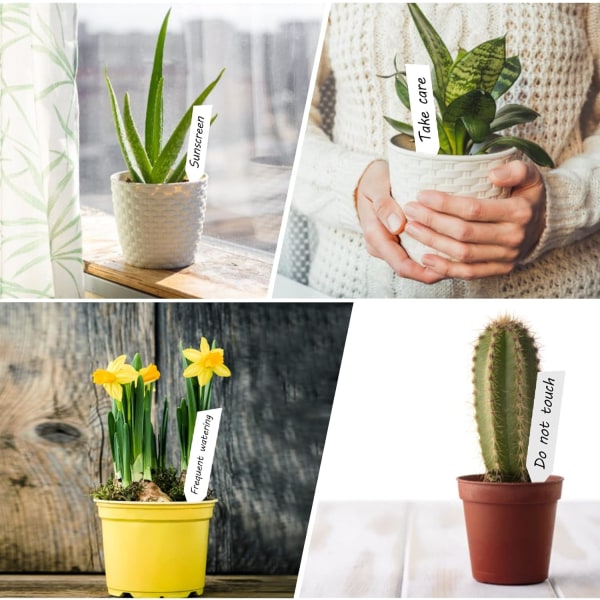 100 st återanvändbara växtmarkörer - Etiketter för örter, blommor, grönsaker