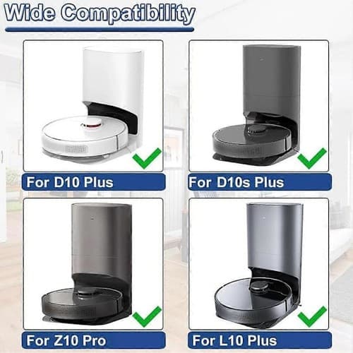 10-pack dammsugarpåsar, RLS3D, för Dreame D10 Plus / D10s Plus / Z10 Pro / L10 Plus dammsugare