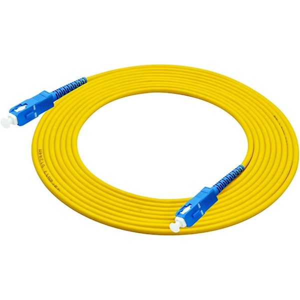 Högkvalitativ helt ny 30 meter 100ft SC till SC fiberoptisk kabel Jumper Optisk Patch Cord Simplex Singlemode 9/125 SC-SC SC-SC