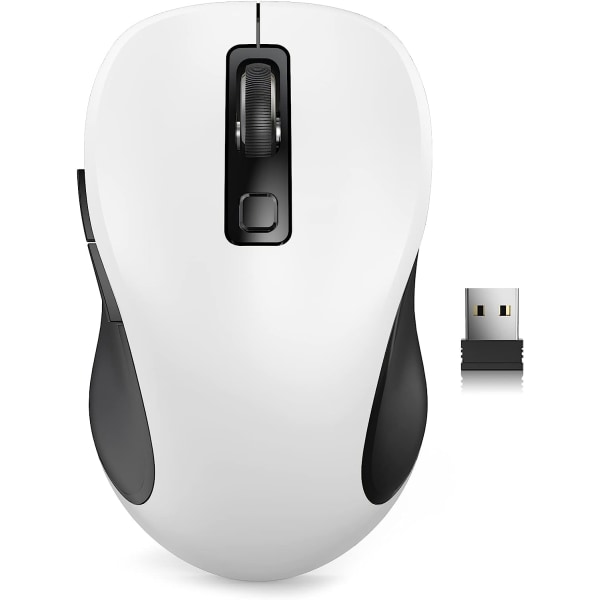 Trådlös mus för bärbar dator. 2,4G Ergonomisk datormus