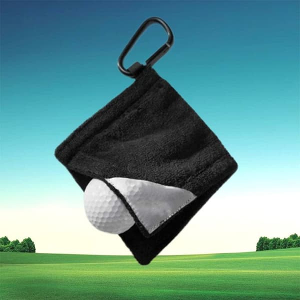 Golfpyyhe pallonpuhdistuksella - golfbägeihin, golfkentille ja ulkoiluun
