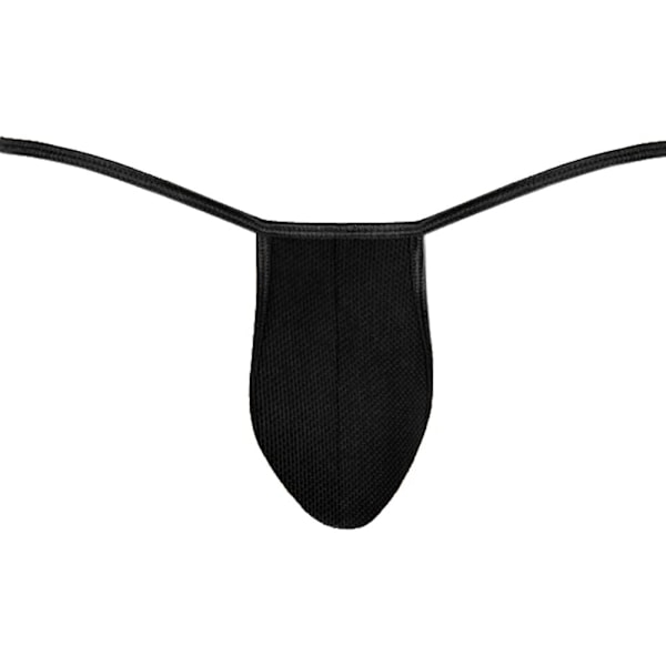 2025 Senaste Modell Herr Badkläder Underkläder Heta Män Jockstrap Mesh Låg Midja Bekväma Stringkalsonger (Storlek 26\"-38\") Svart-mesh One Size